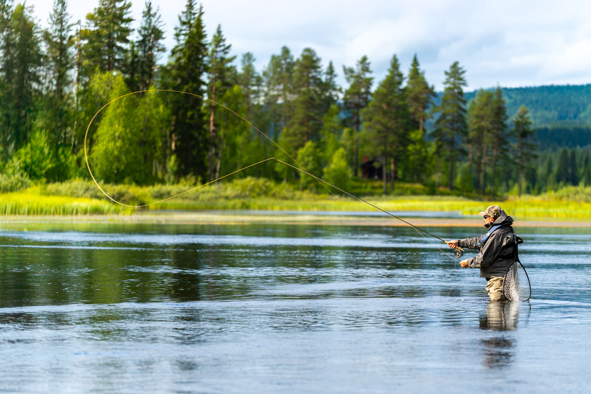 Fly fishing Swedish Lapland